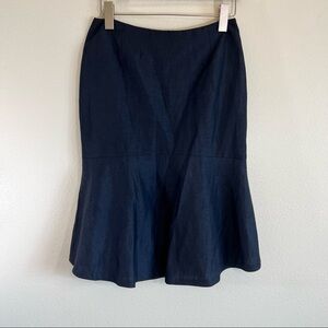 Lafayette 148 Navy Skirt